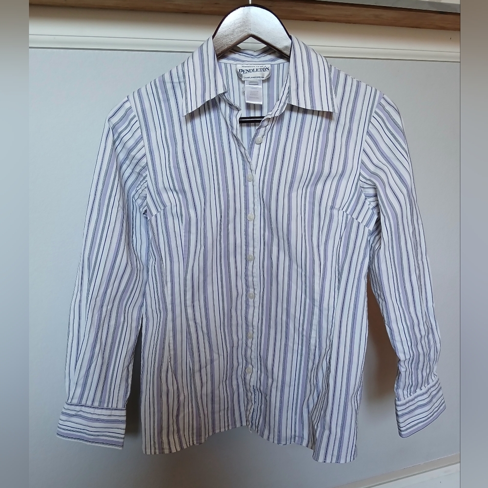 Pendleton Womens Stripe Vintage Long Sleeve Shirt. Size S
